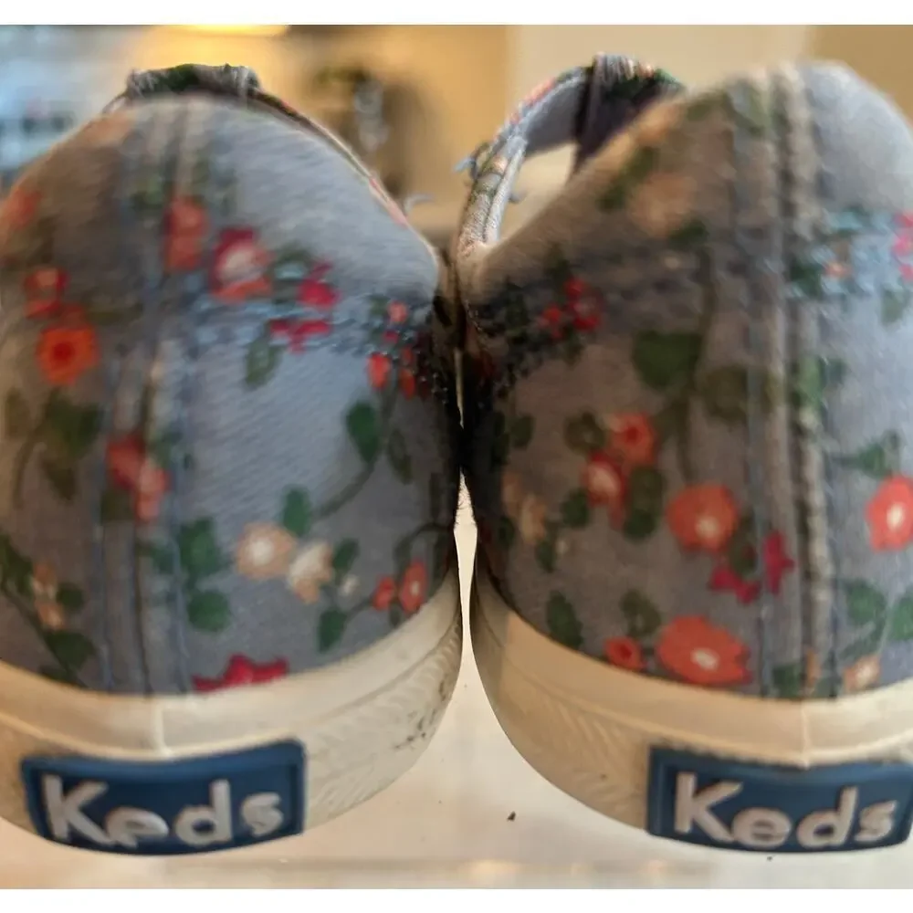 Keds Floral Mary Jane Sneakers - Kids Size 11M - Cute & Comfy!